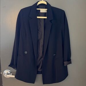 Everlane Women's Double Breasted Black Blazer 4